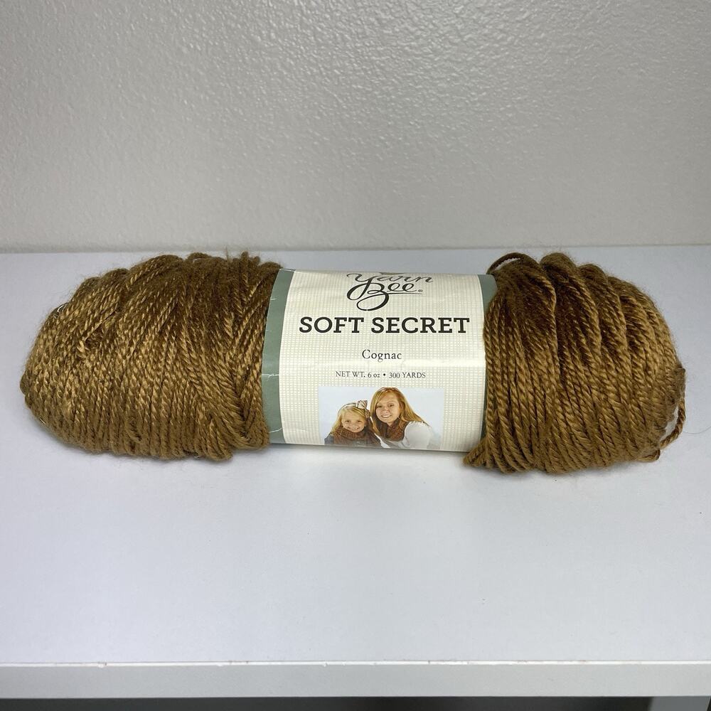 Yarn Bee Soft Secret Yarn Cognac 6 oz 100% Acrylic